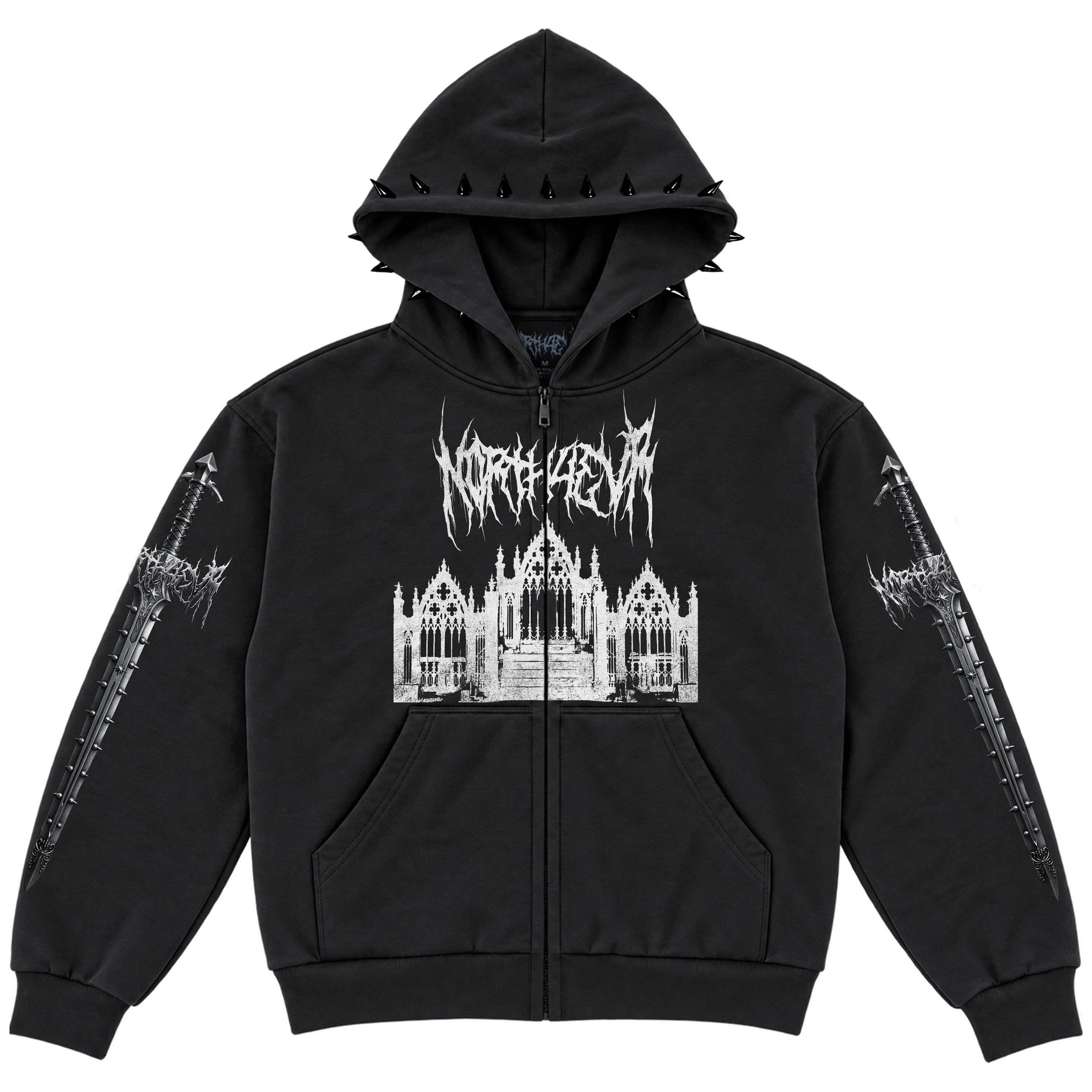 N0RTH4EVR CATHEDRAL ZIP HOODIE