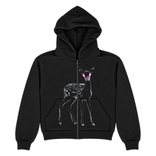 Load image into Gallery viewer, N0RTH4EVR FAWN CROPPED ZIP HOODIE